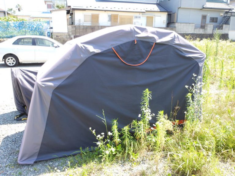 バイク用シェルターを使ってみた感想