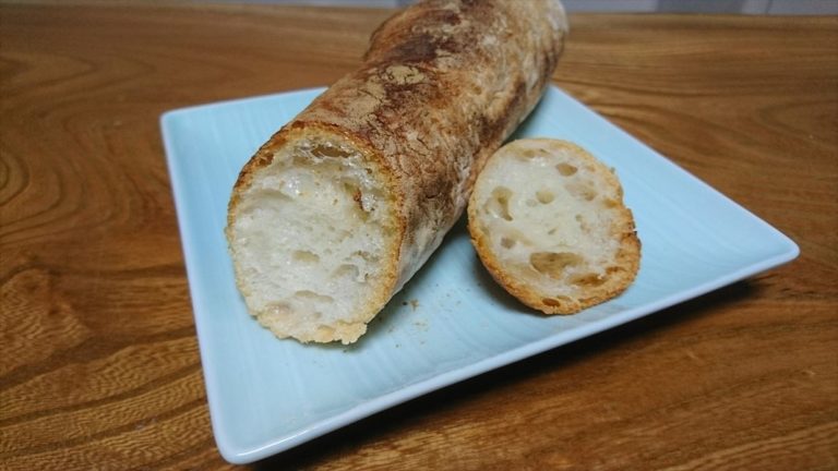 ピザ焼き器でフランスパン