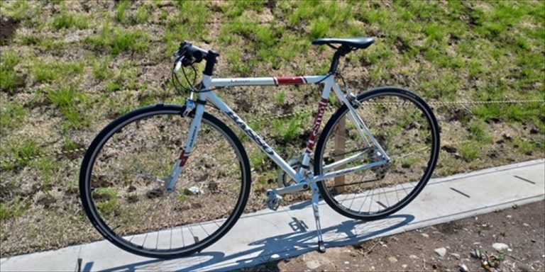 クロスバイクをロードバイク化１