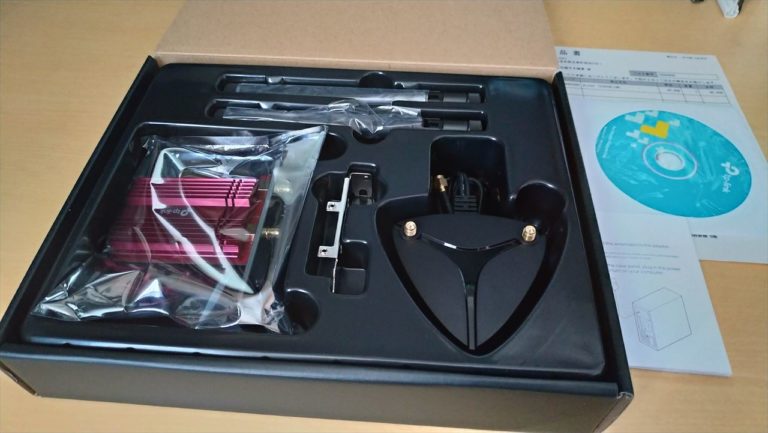 WiFi6でデスクトップをワイヤレス化 (Archer AX50とTX3000e)